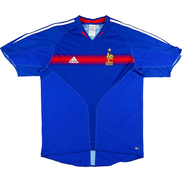 Tailandia Camiseta Francia 1st Retro 2004 Azul